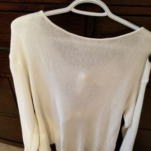 White open tie knot back